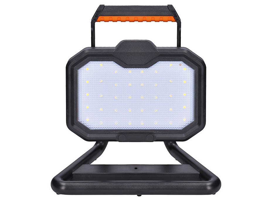 Solight LED reflektor 20W, přenosný, nabíjecí, 2000lm, oranžovo-černý