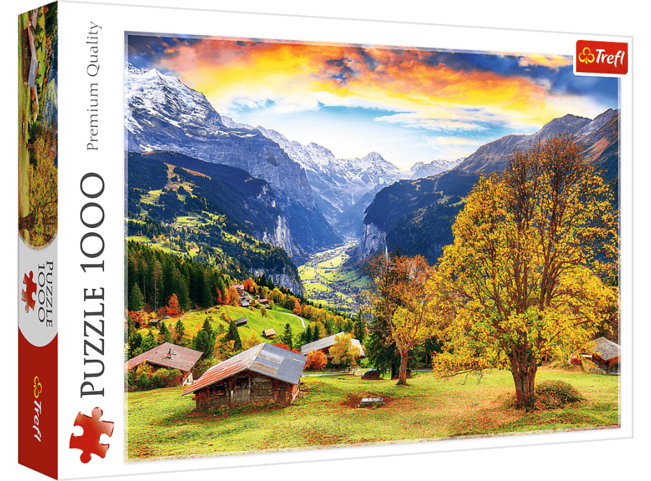 TREFL Puzzle Malebná alpská vesnička 1000 dílků