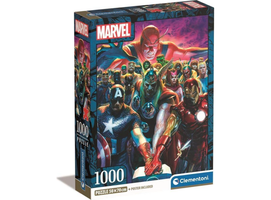 CLEMENTONI Puzzle Marvel: Avengers 1000 dílků