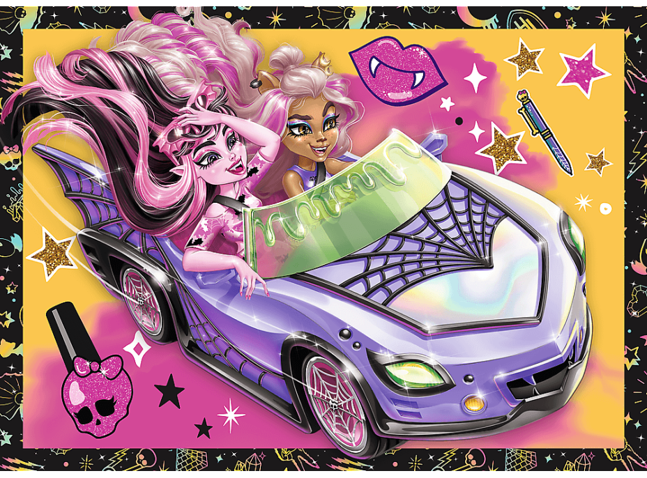 TREFL Puzzle Monster High: Elektrizující den 4v1 (35,48,54,70 dílků)