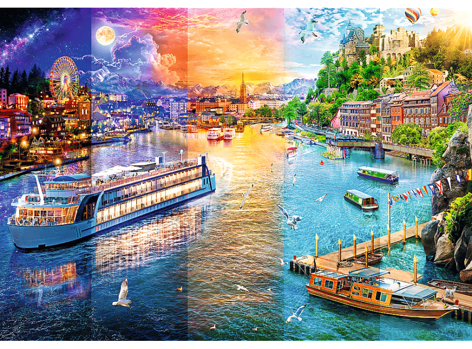 TREFL Puzzle Plavba po řece 1000 dílků