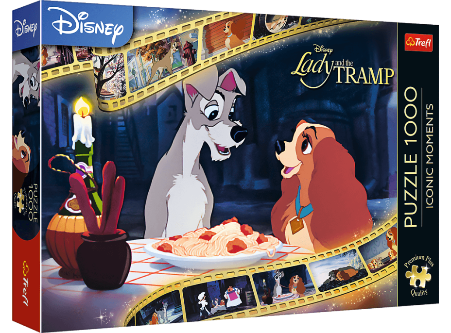 TREFL Puzzle Premium Plus Iconic Moments: Lady a Tramp 1000 dílků