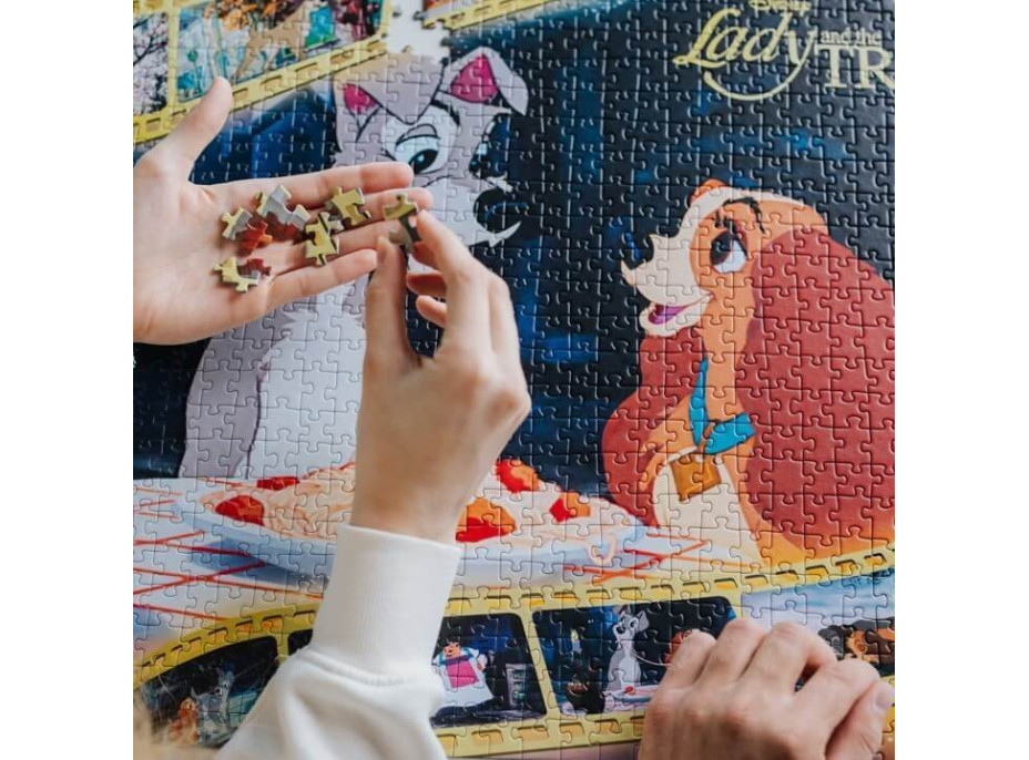 TREFL Puzzle Premium Plus Iconic Moments: Lady a Tramp 1000 dílků