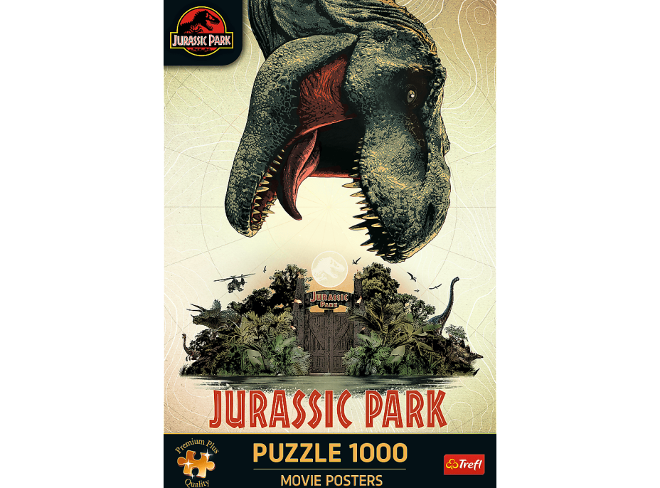 TREFL Puzzle Premium Plus Jurassic Park: Filmový plakát 1000 dílků