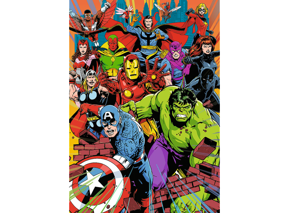 TREFL Puzzle Premium Plus Marvel: Hrdinové Marvelu 1000 dílků