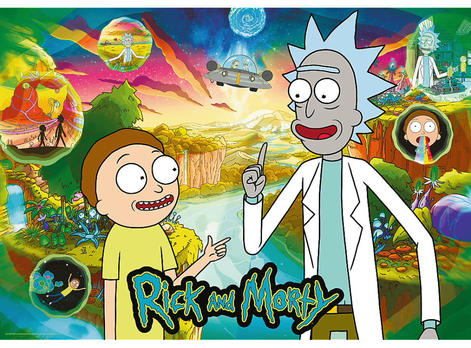 TREFL Puzzle Premium Plus: Rick a Morty 1000 dílků