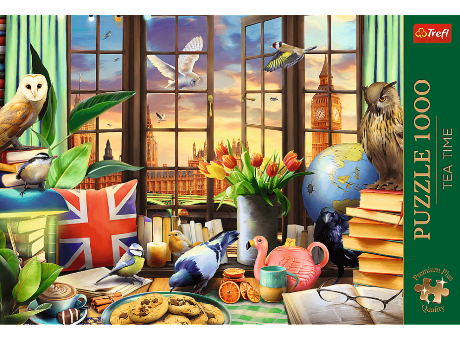 TREFL Puzzle Premium Plus Tea Time: Vše britské 1000 dílků