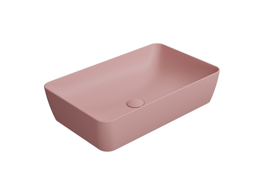 GSI NUBES keramické umyvadlo na desku 60x38cm, blush mat 903624