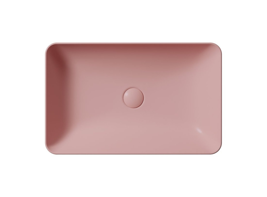 GSI NUBES keramické umyvadlo na desku 60x38cm, blush mat 903624