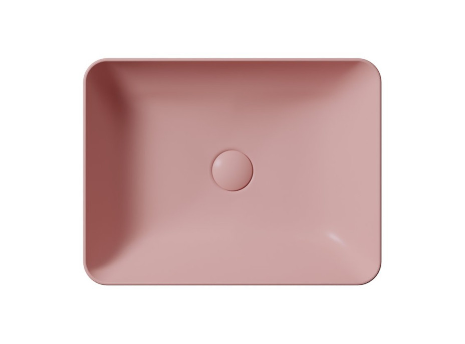 GSI SAND/NUBES keramické umyvadlo na desku 50x38cm, blush mat 903724