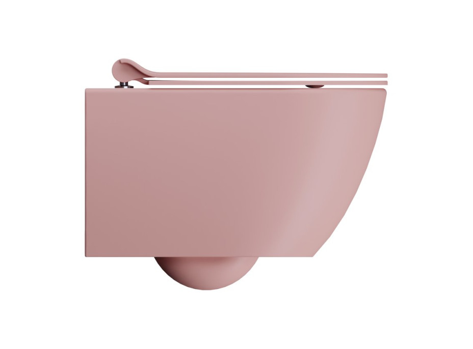 GSI PURA závěsná WC mísa, Swirlflush, 36x50cm, blush dual-mat 881624