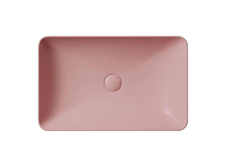 GSI PURA keramické umyvadlo na desku 60x38cm, blush mat 883724