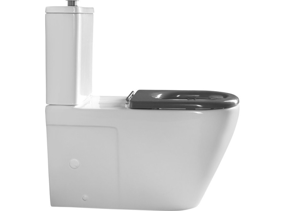 Sapho MEDIC RIMLESS WC kombi mísa s nádržkou, spodní/zadní odpad, bílá MC102