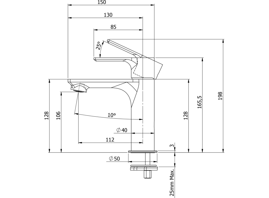 Sapho Koupelnový set SITIA 80, bílá mat KSET-033