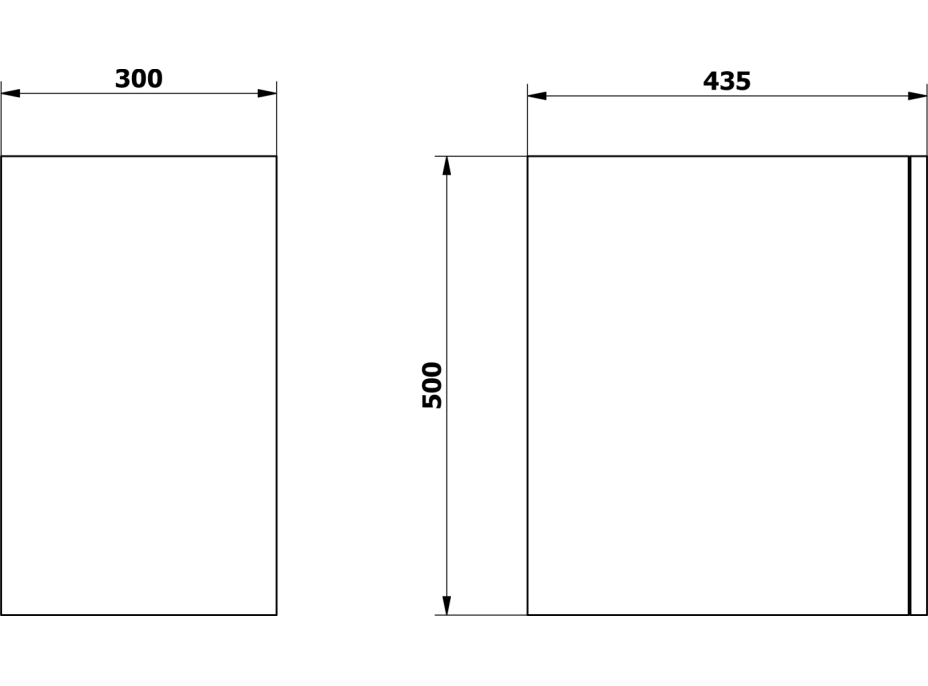 Sapho Koupelnový set ODETTA 70+20, bílá KSET-056