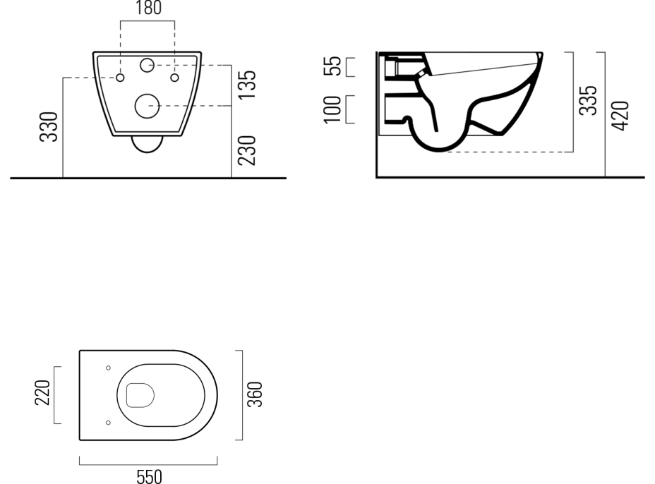 Sapho PURA závěsné WC s elektronickým bidetem USPA LUX UB-6635RU-1