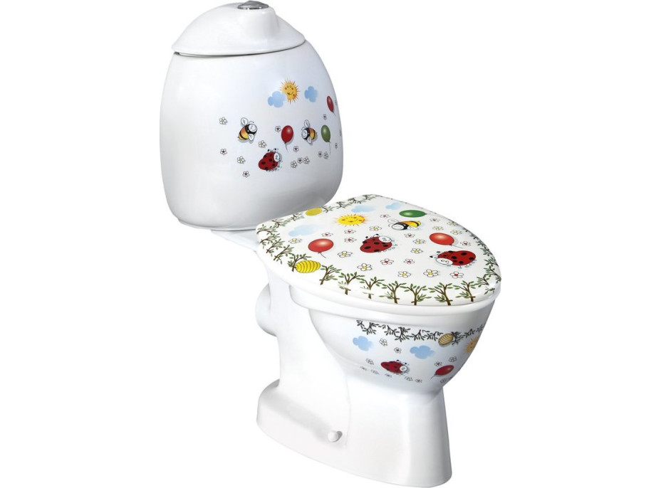 CREAVIT KID WC kombi dětské, zadní odpad, dekor CK311.400.0F