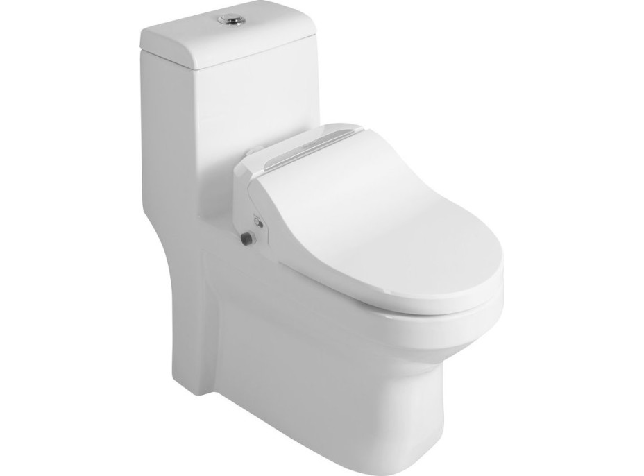 Sapho HUBERT WC kombi, zadní/spodní odpad s elektronickým bidetem USPA LUX UB-6635RU-2