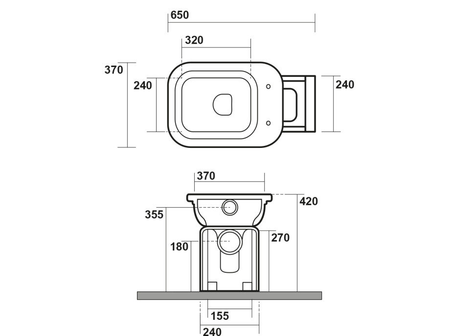 Kerasan WALDORF WC mísa s nádržkou, spodní/zadní odpad, černá-chrom WCSET27-WALDORF