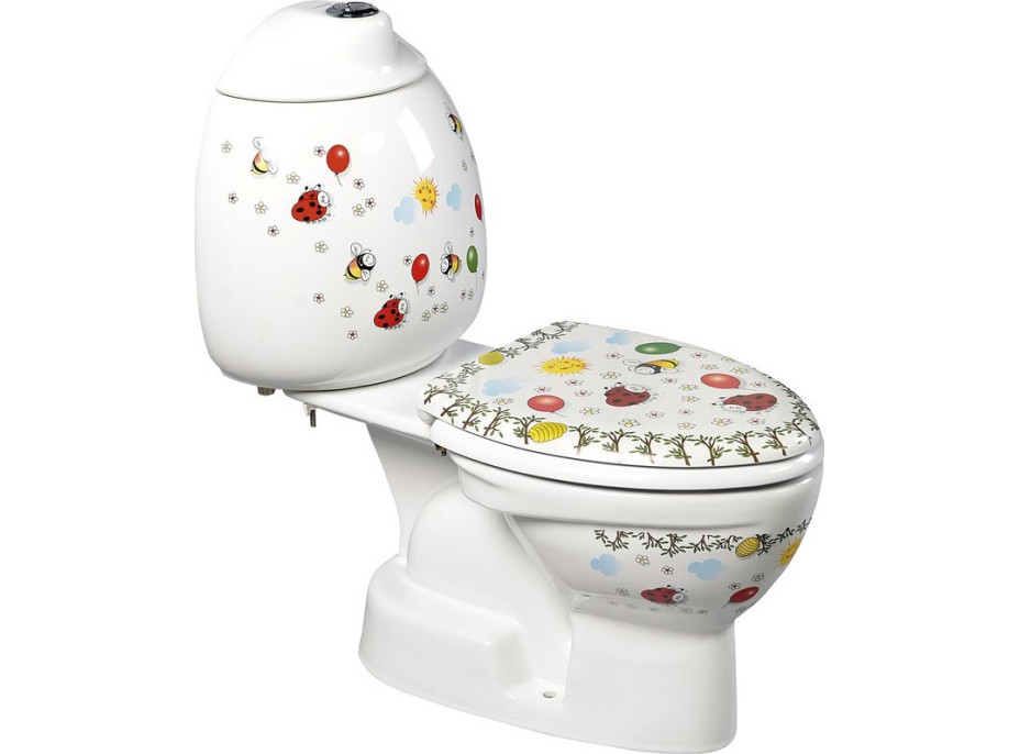 CREAVIT KID WC kombi dětské, spodní odpad, dekor CK301.400.0F