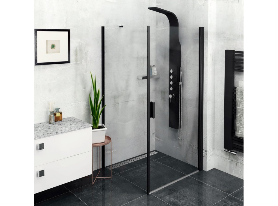 Polysan ZOOM BLACK obdélníkový sprchový kout 900x800mm L/P varianta ZL1290BZL3280B