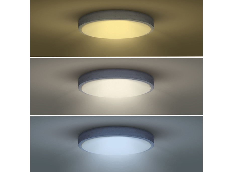 Solight LED osvětlení s dálkovým ovladačem Grey, 60W, 4200lm, 49cm, změna chromatičnosti, stmívatelné