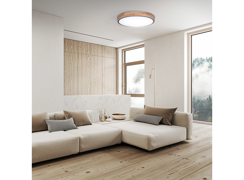 Solight LED osvětlení s dálkovým ovladačem Iron Oak, 48W, 3360lm, 40cm, změna chromatičnosti, stmívatelné