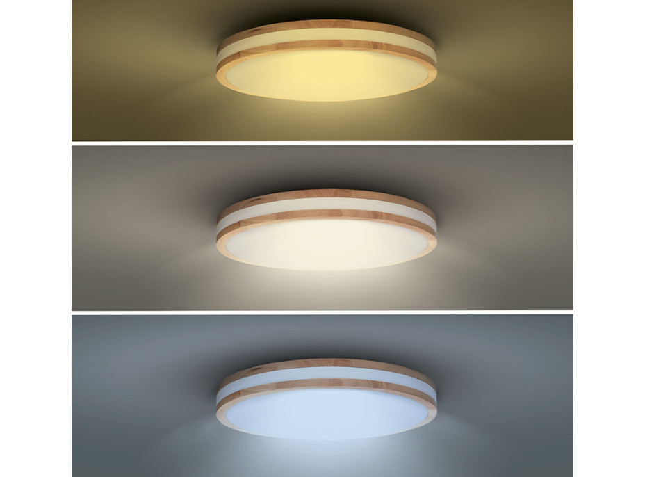 Solight LED osvětlení s dálkovým ovladačem Woody, 60W, 4200lm, 50cm, změna chromatičnosti, stmívatelné