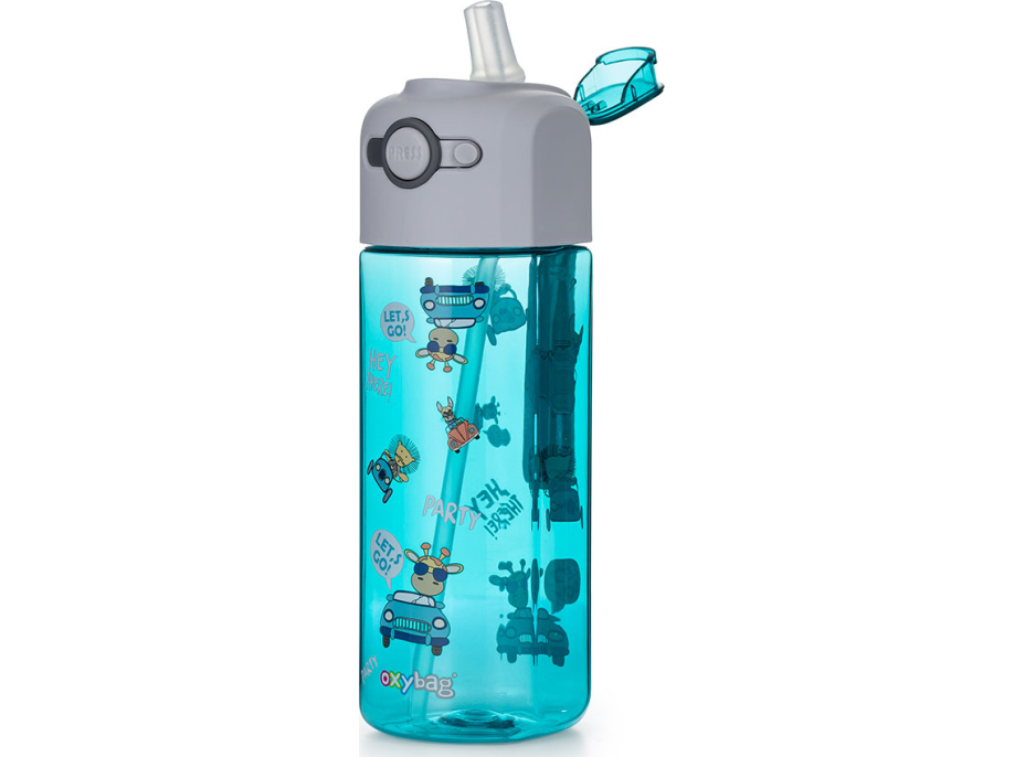 OXYBAG Láhev na pití OXY SMILE Animal 450 ml