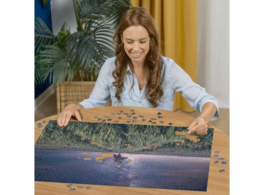 RAVENSBURGER Puzzle Noční obloha nad obilným polem 1500 dílků