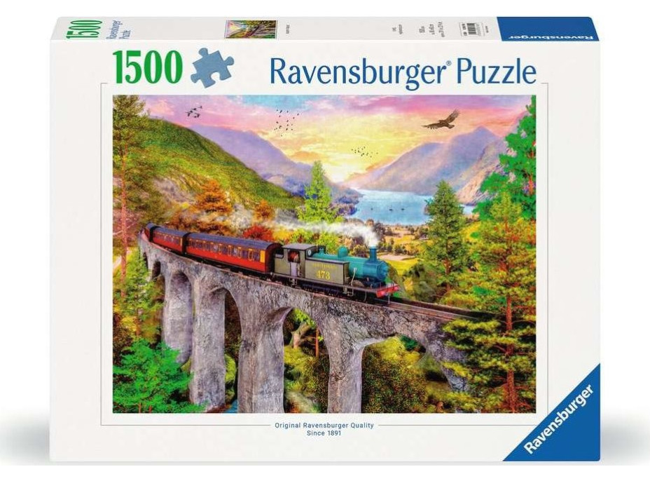 RAVENSBURGER Puzzle Podzimní jízda vlakem 1500 dílků