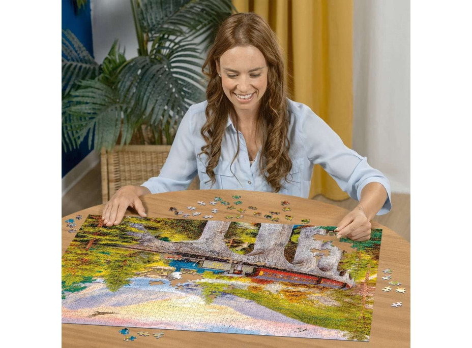 RAVENSBURGER Puzzle Podzimní jízda vlakem 1500 dílků