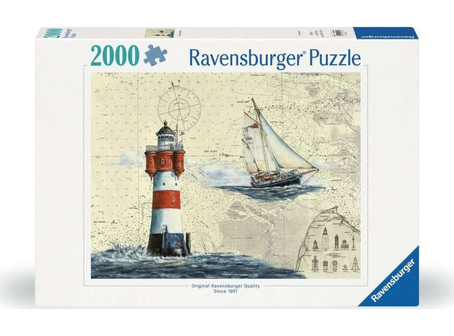 RAVENSBURGER Puzzle Romantický maják 2000 dílků