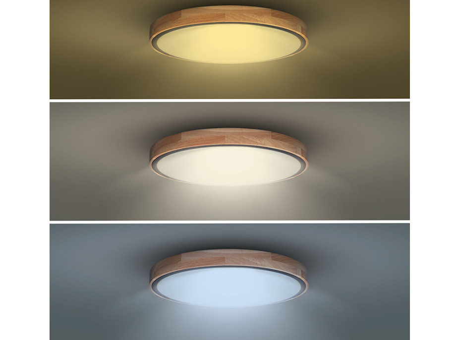 Solight LED osvětlení s dálkovým ovladačem Iron Oak, 60W, 4200lm, 51cm, změna chromatičnosti, stmívatelné