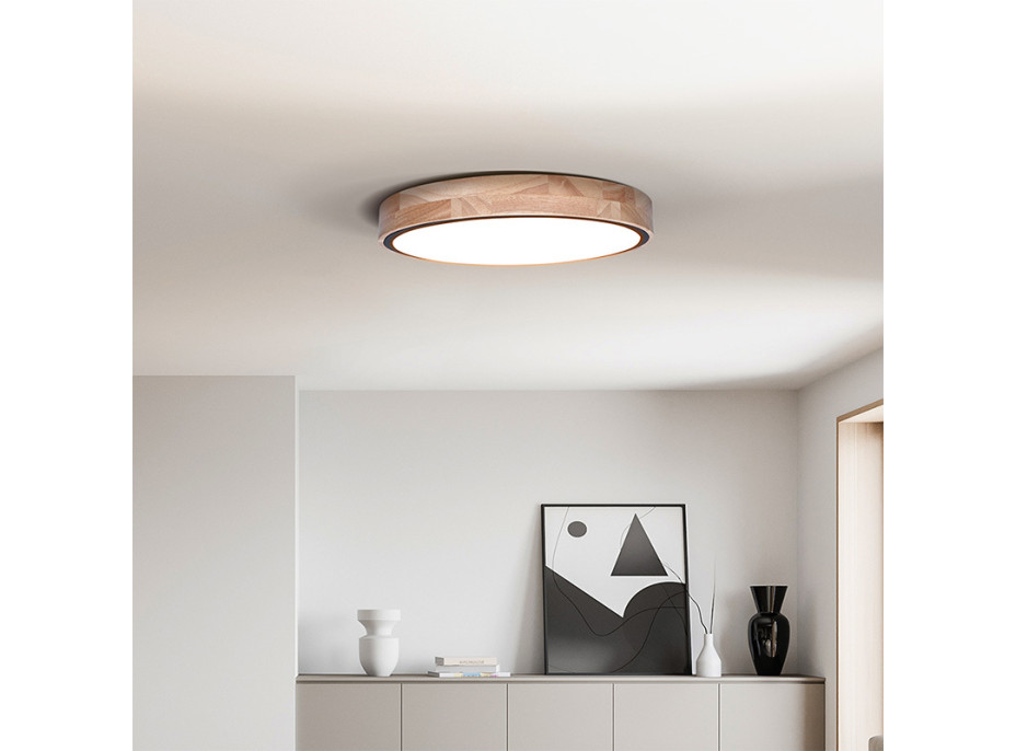 Solight LED osvětlení s dálkovým ovladačem Iron Oak, 60W, 4200lm, 51cm, změna chromatičnosti, stmívatelné