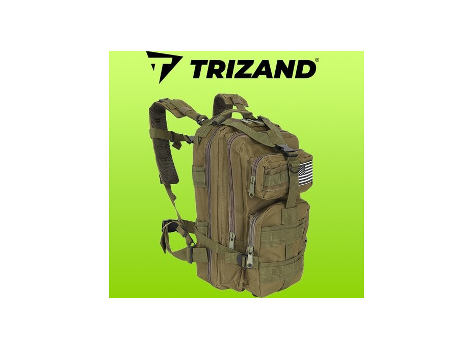 Turistický military batoh 26 litrů - zelený