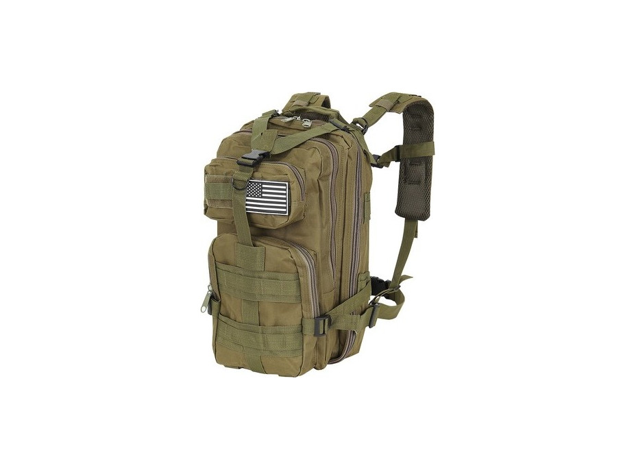 Turistický military batoh 26 litrů - zelený