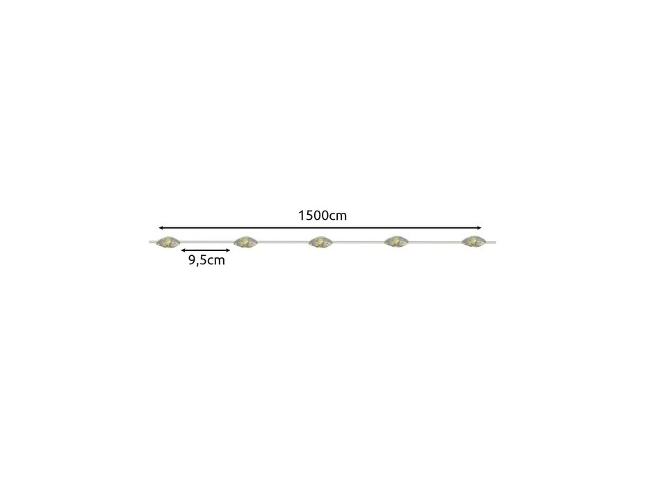 Solární girlanda 15 m IP44 Gardlov 24007