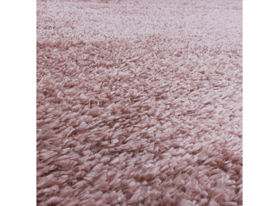 Kusový koberec Fluffy Shaggy 3500 rose circle - 200 cm