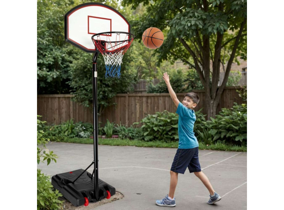 Výškově nastavitelný basketbalový koš JAMES 3,5 m