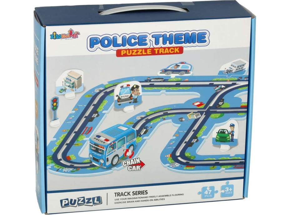 KIK Obrysové puzzle Policejní téma