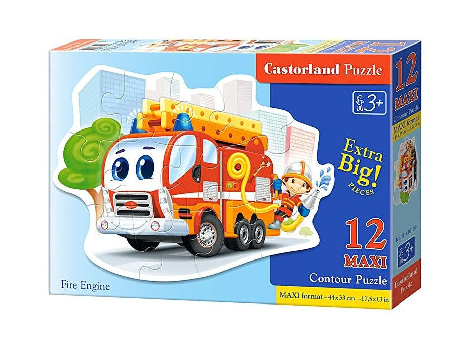 CASTORLAND Puzzle Požární stříkačka MAXI 12 dílků