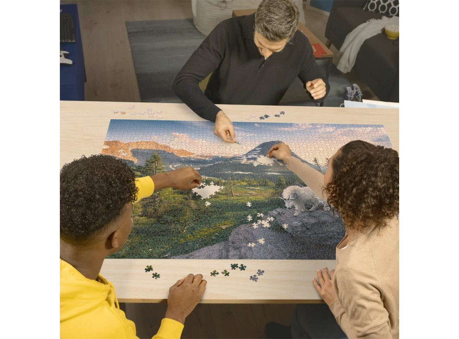 RAVENSBURGER Puzzle Alpská koza s mládětem 3000 dílků