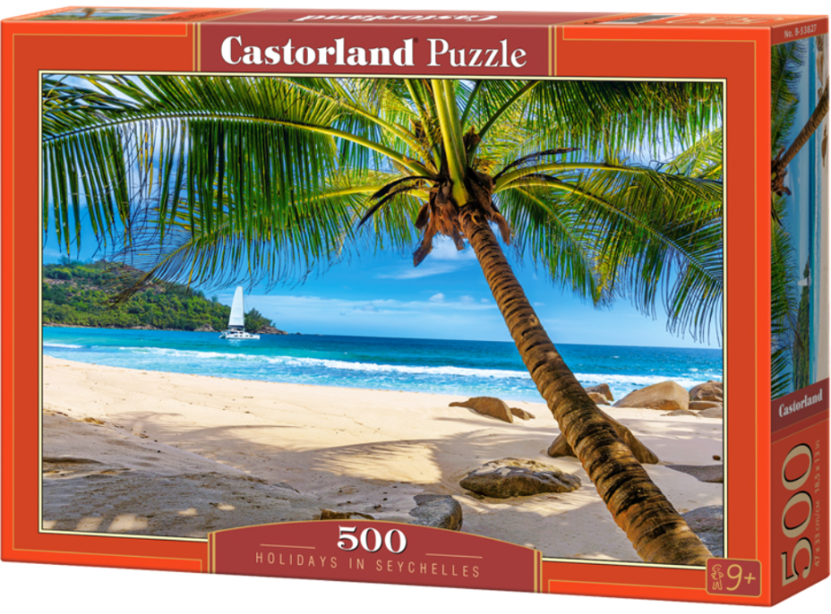 CASTORLAND Puzzle Dovolená na Seychelách 500 dílků