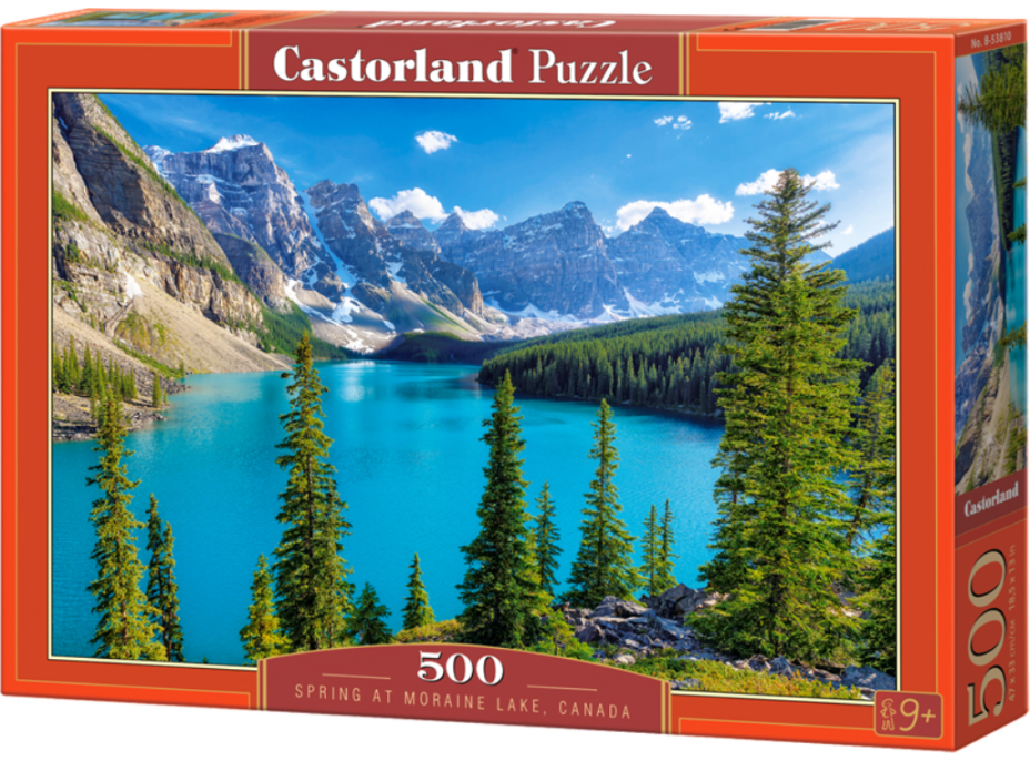 CASTORLAND Puzzle Jaro u jezera Moraine, Kanada 500 dílků