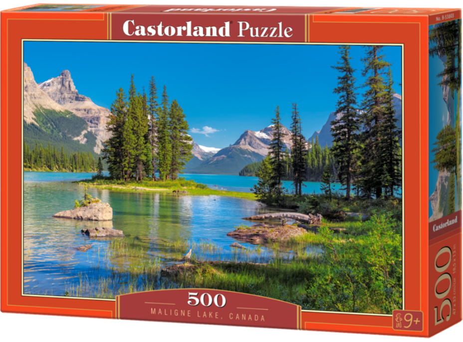 CASTORLAND Puzzle Jezero Maligne, Kanada 500 dílků