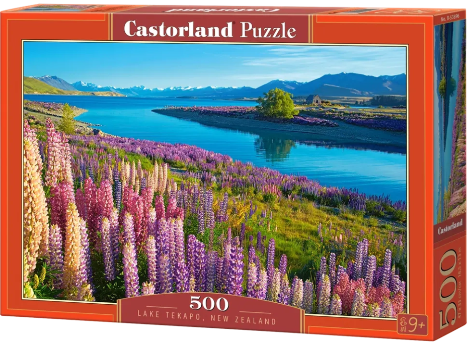 CASTORLAND Puzzle Jezero Tekapo, Nový Zéland 500 dílků