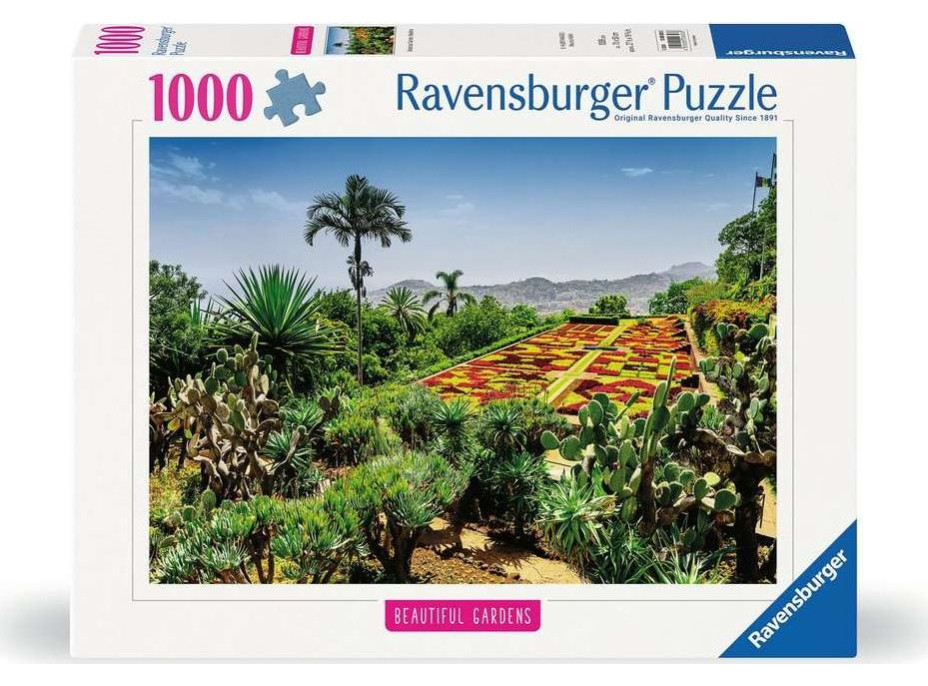 RAVENSBURGER Puzzle Kouzelné zahrady: Botanická zahrada, Madeira 1000 dílků