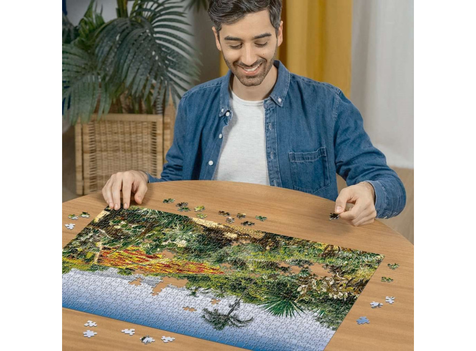 RAVENSBURGER Puzzle Kouzelné zahrady: Botanická zahrada, Madeira 1000 dílků