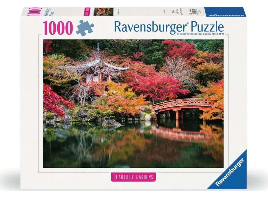 RAVENSBURGER Puzzle Kouzelné zahrady: Daigodži, Kjóto, Japonsko 1000 dílků